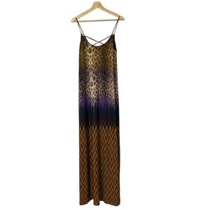 Jean-Pierre Klifa Mixed Media Maxi Dress M
